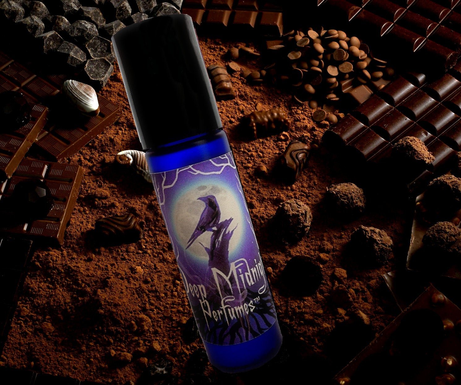 DECADENCE Perfume Oil Dark Chocolate Caramel Black Cherry Gardenias Chocolate Perfume Artisan Perfume